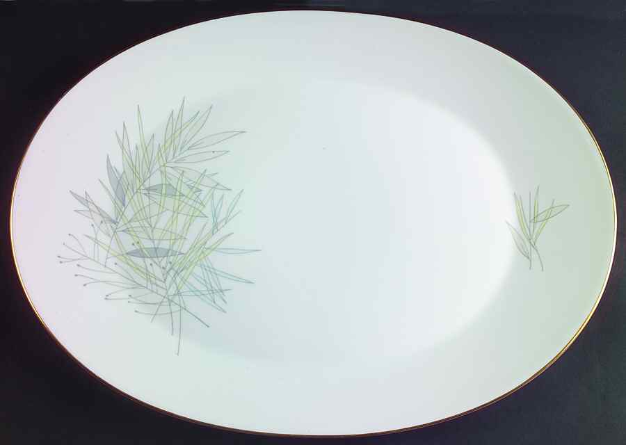 Grasses 15" Oval Serving Platter by Rosenthal - Continental-1