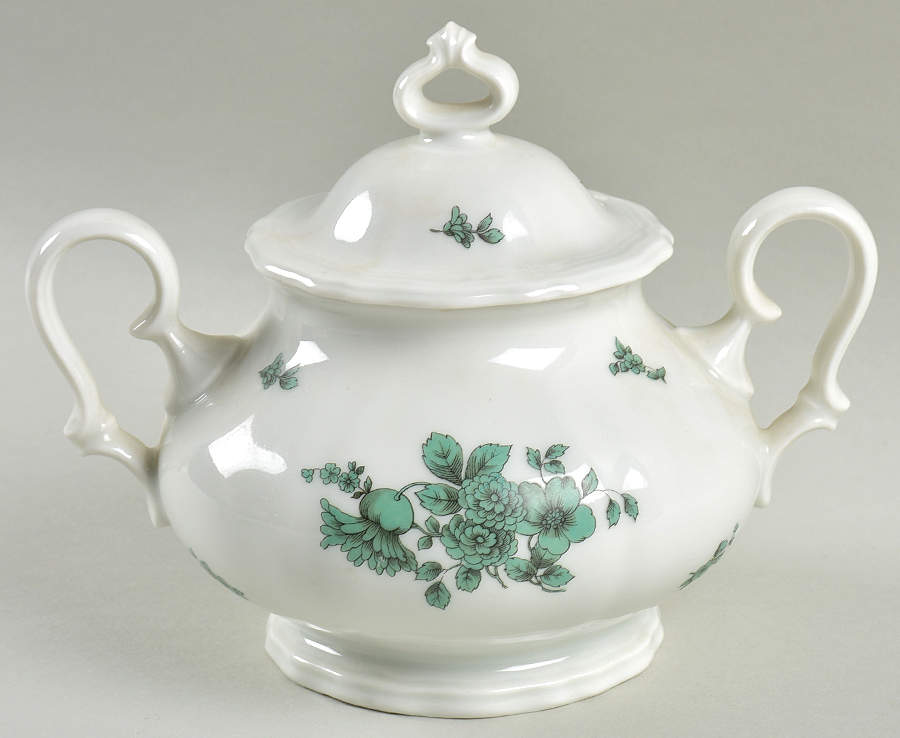 Green Bloom (No Trim) Sugar Bowl & Lid by Rosenthal - Continental-1