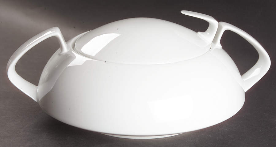 Gropius White Round Covered Vegetable by Rosenthal - Continental-1