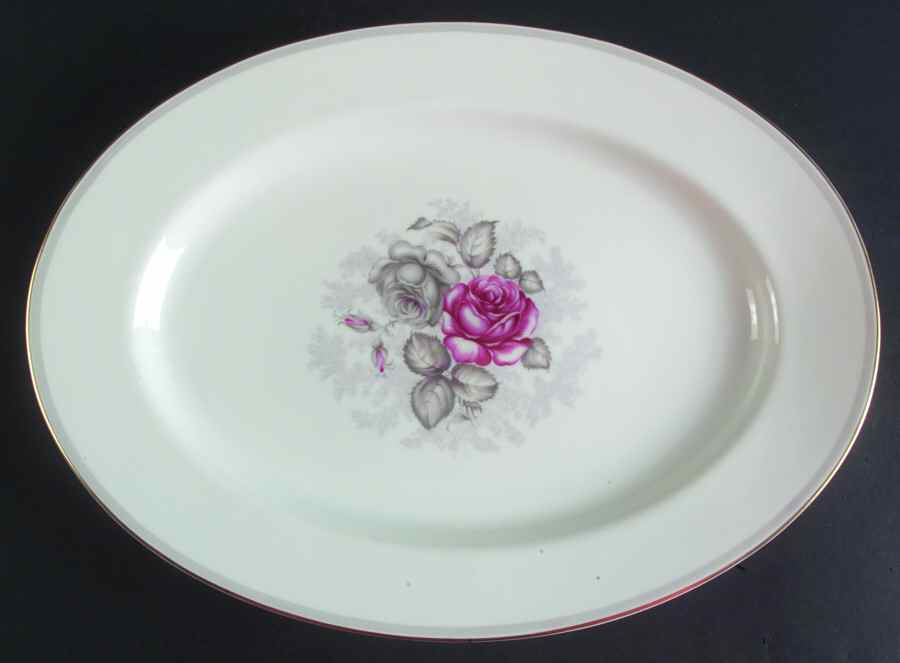 Gray Dawn Gold 14" Oval Serving Platter by Rosenthal - Continental-1