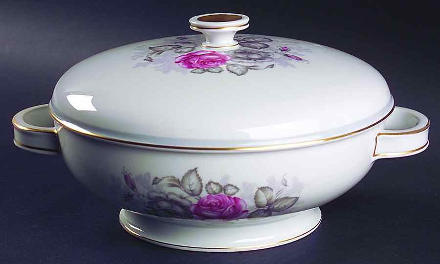 Gray Dawn Gold Round Covered Vegetable by Rosenthal - Continental-1
