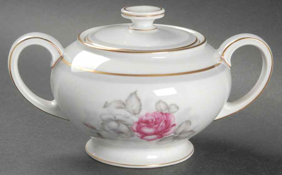 Gray Dawn Gold Sugar Bowl & Lid by Rosenthal - Continental-1