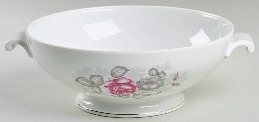 Gray Dawn Platinum (Gray Band) Round Vegetable No Lid by Rosenthal - Continental-1