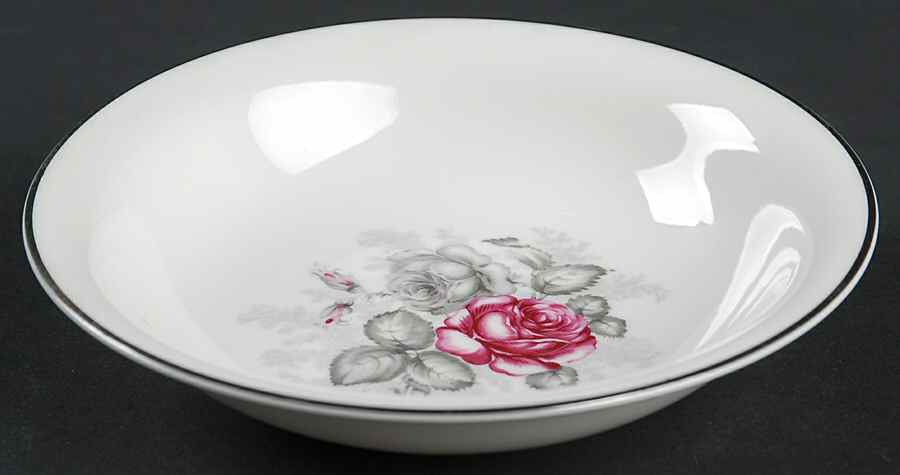 Gray Dawn Platinum (Gray Band) Fruit/Dessert (Sauce) Bowl by Rosenthal - Continental-1