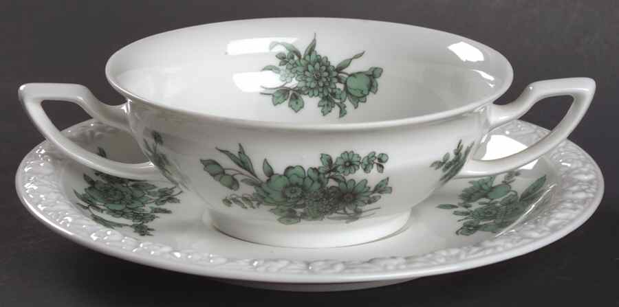 Greenhaven Footed Cream Soup Bowl & Saucer Set by Rosenthal - Continental-1
