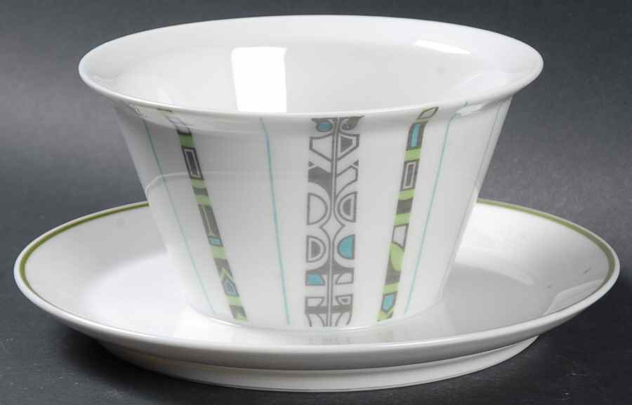 Greenwood Gravy Boat with Attached Underplate by Rosenthal - Continental-1