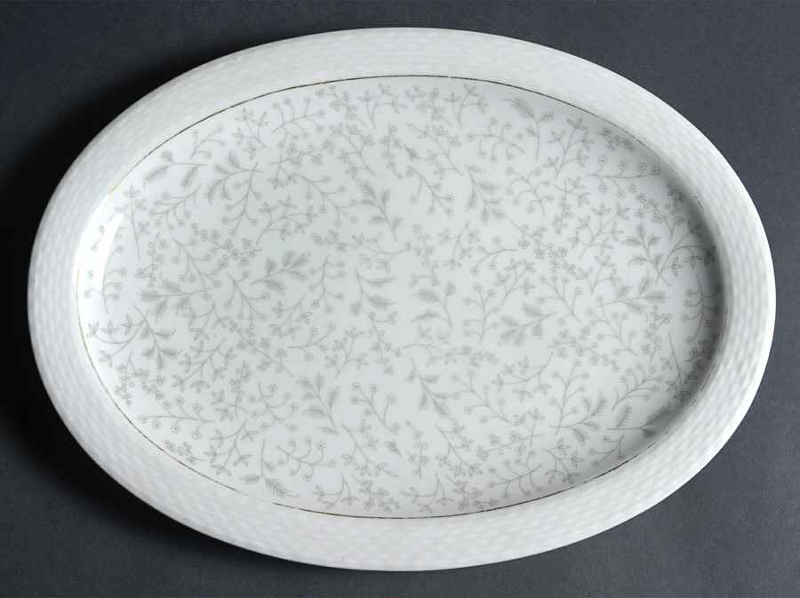 Gray Fern 13" Oval Serving Platter by Rosenthal - Continental-1