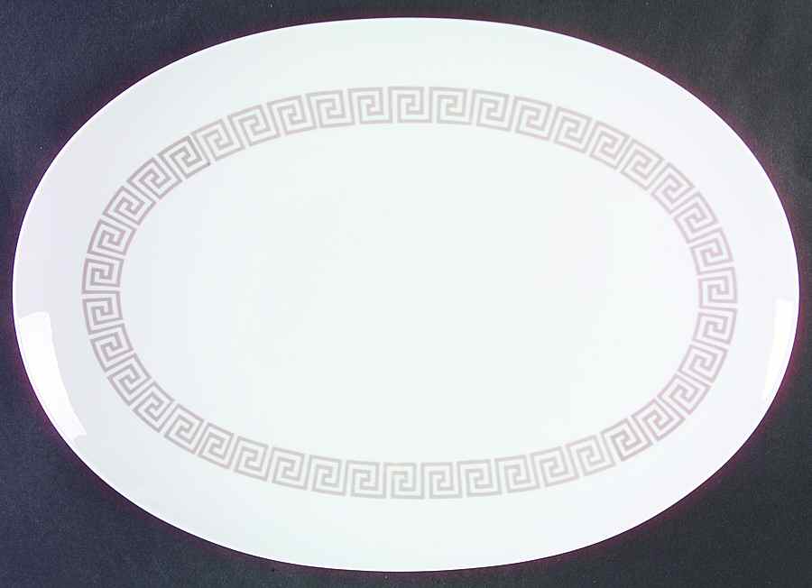Greek Key 16" Oval Serving Platter by Rosenthal - Continental-1