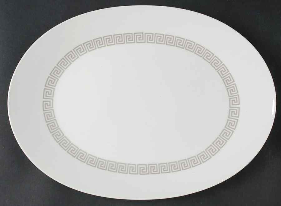 Greek Key 13" Oval Serving Platter by Rosenthal - Continental-1