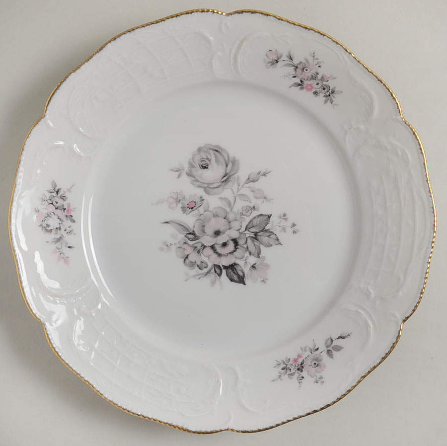 Grey Rose Luncheon Plate by Rosenthal - Continental-1