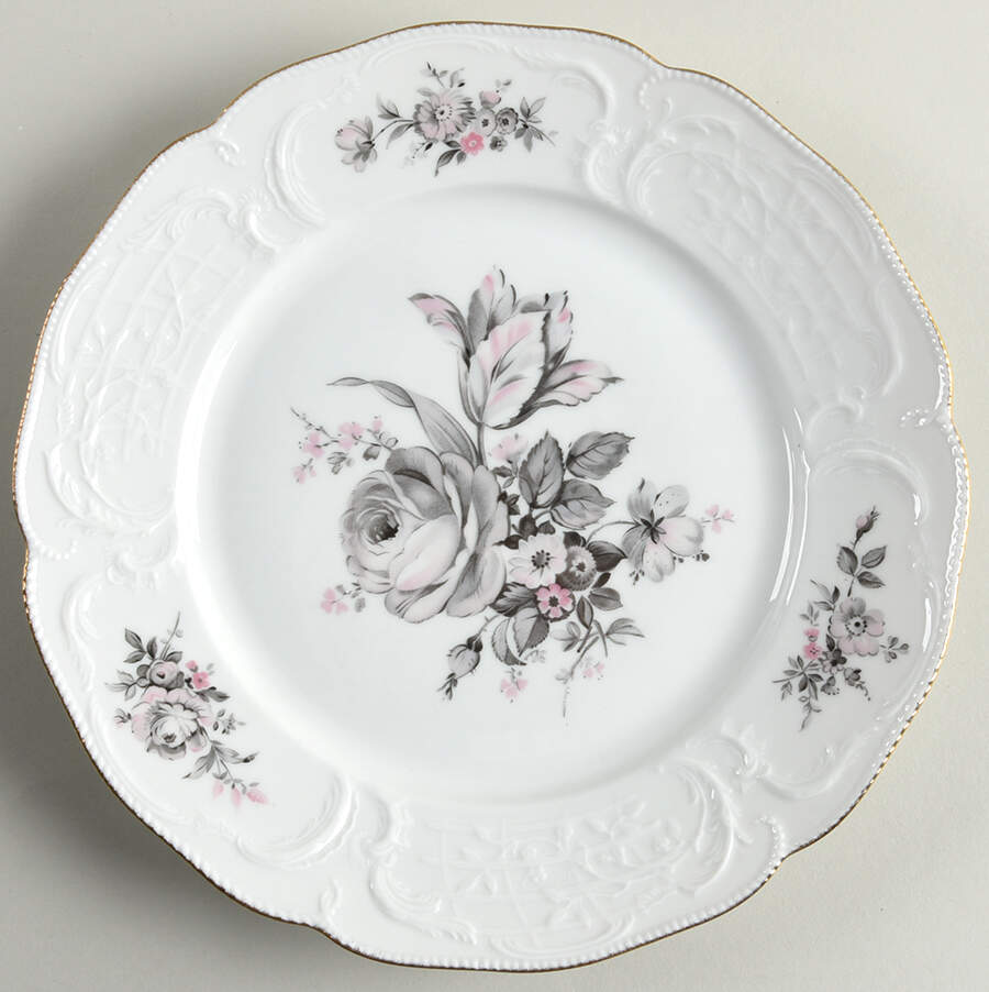 Grey Rose Dinner Plate by Rosenthal - Continental-1