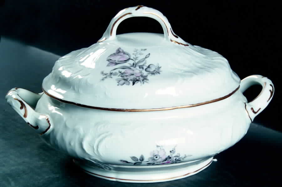 Grey Rose Round Vegetable No Lid by Rosenthal - Continental-1