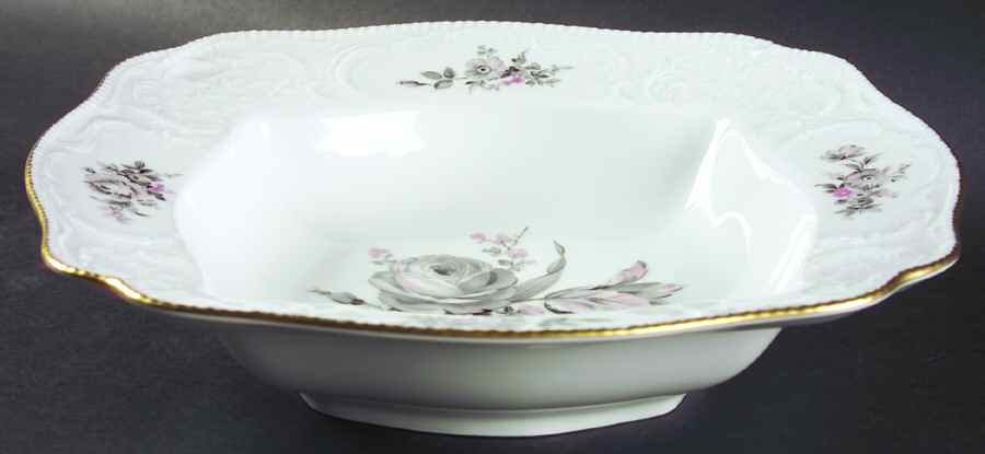Grey Rose 11" Square Vegetable Bowl by Rosenthal - Continental-1