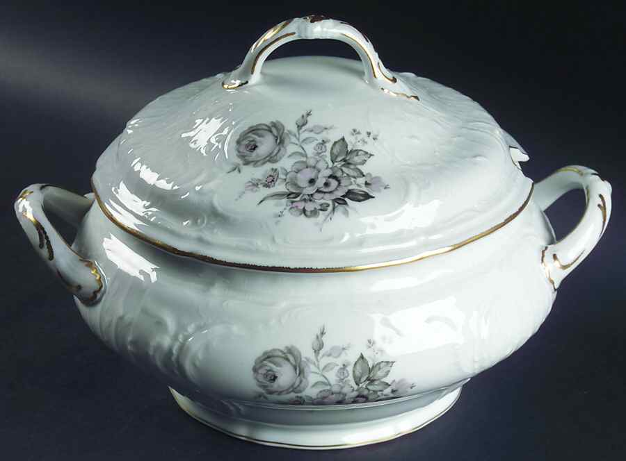 Grey Rose Tureen &  Lid by Rosenthal - Continental-1