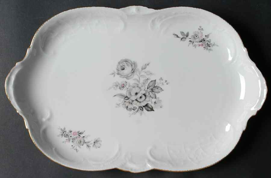 Grey Rose 13" Oval Serving Platter by Rosenthal - Continental-1