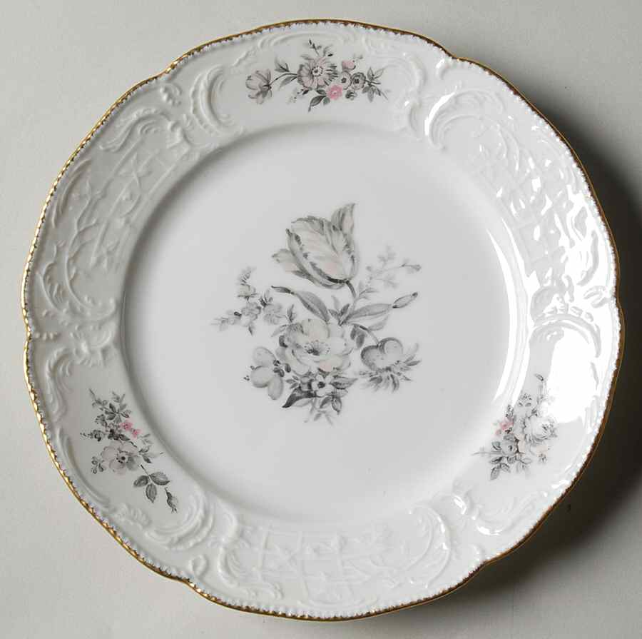 Grey Rose Bread & Butter Plate by Rosenthal - Continental-1