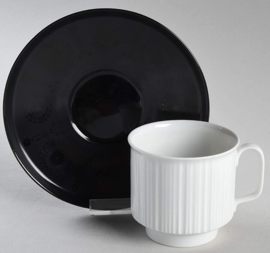 Grey Suns Footed Cup & Saucer Set by Rosenthal - Continental-1