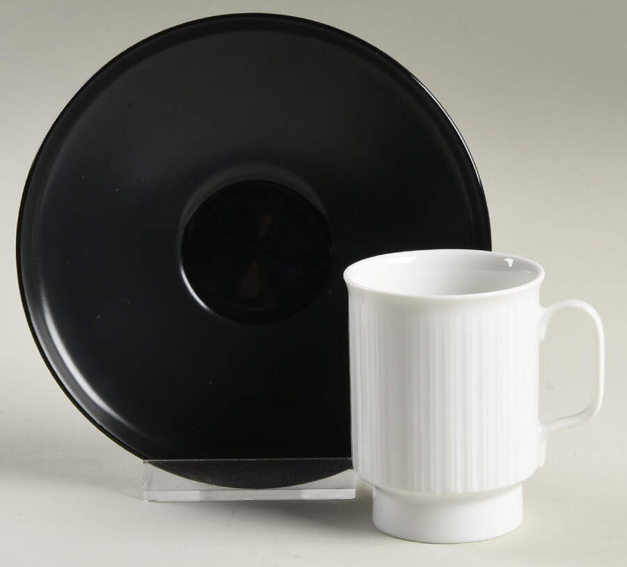 Grey Suns Footed Demitasse Cup & Saucer Set by Rosenthal - Continental-1