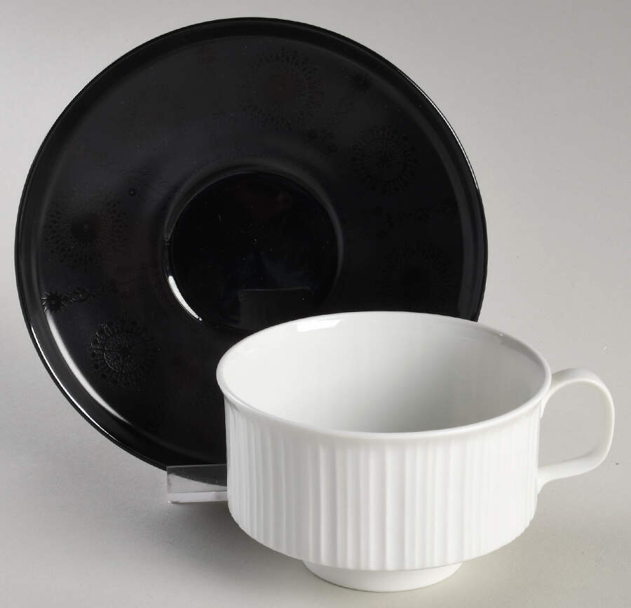Grey Suns Footed Cup & Saucer Set by Rosenthal - Continental-1