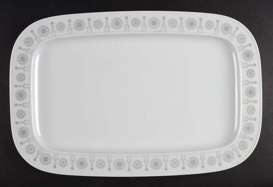 Grey Suns 15" Oval Serving Platter by Rosenthal - Continental-1
