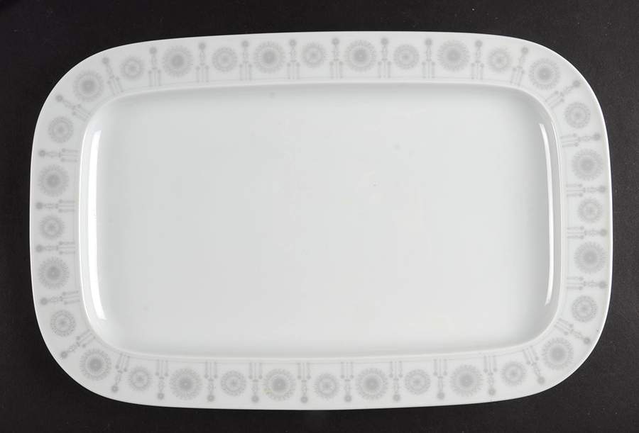 Grey Suns 13" Oval Serving Platter by Rosenthal - Continental-1