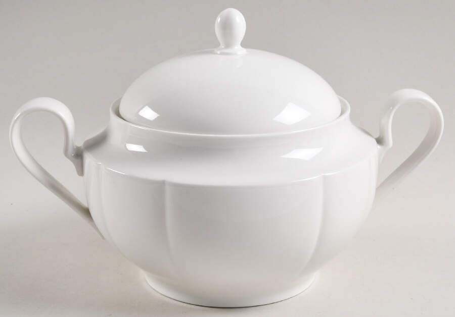 Grace White Round Covered Vegetable by Rosenthal - Continental-1
