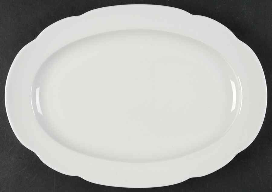 Grace White 12" Oval Serving Platter by Rosenthal - Continental-1