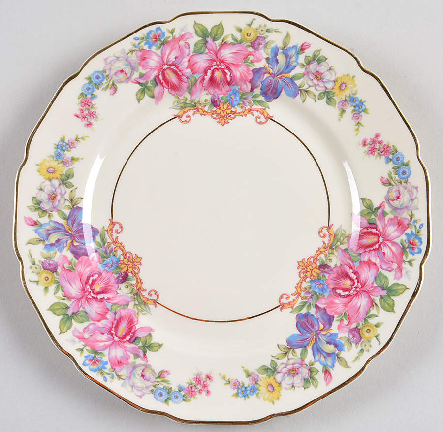 Gwendolyn (Yellow or Yellow & Red Scrolls) Salad Plate by Rosenthal - Continental-1