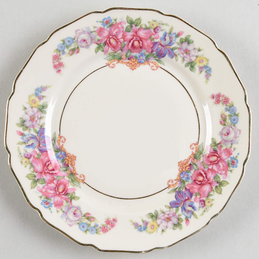Gwendolyn (Yellow or Yellow & Red Scrolls) Bread & Butter Plate by Rosenthal - Continental-1