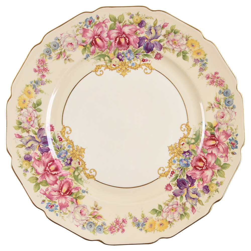 Gwendolyn (Yellow or Yellow & Red Scrolls) Dinner Plate by Rosenthal - Continental-1