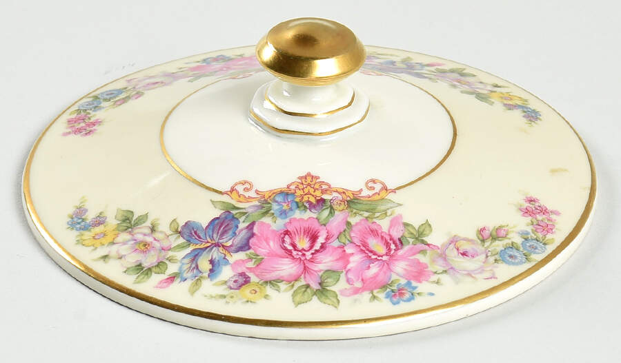 Gwendolyn (Yellow or Yellow & Red Scrolls) Lid for Sugar Bowl by Rosenthal - Continental-1