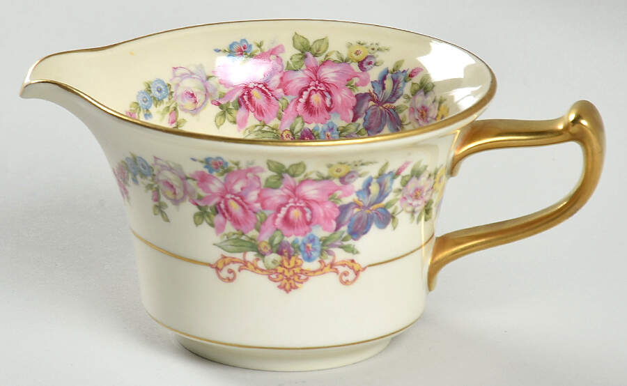 Gwendolyn (Yellow or Yellow & Red Scrolls) Creamer by Rosenthal - Continental-1