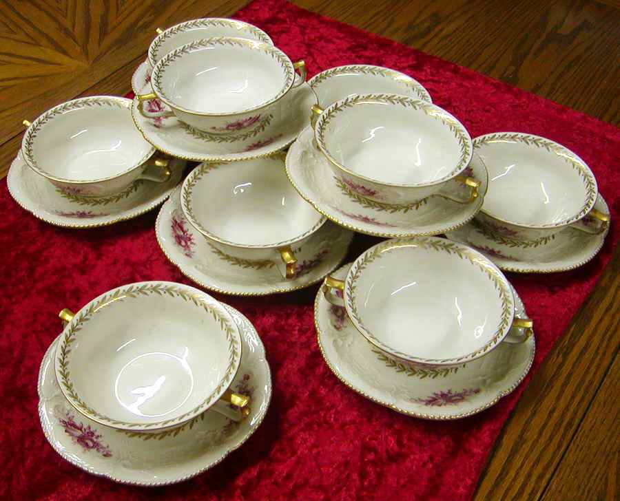 Heritage Flat Cream Soup Bowl & Saucer Set by Rosenthal - Continental-1