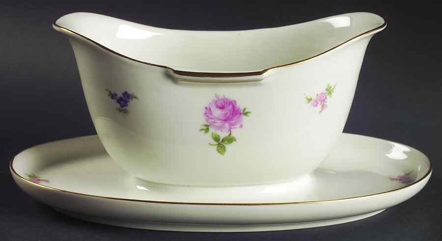 Hillside Gravy Boat with Attached Underplate by Rosenthal - Continental-1