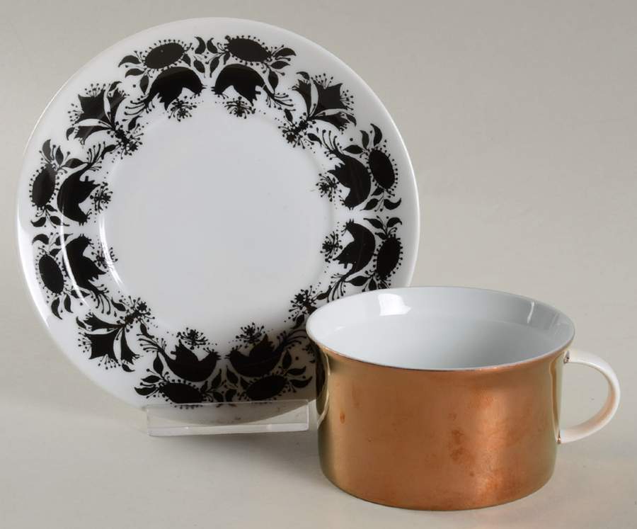 Hilton Flat Cup & Saucer Set by Rosenthal - Continental-1