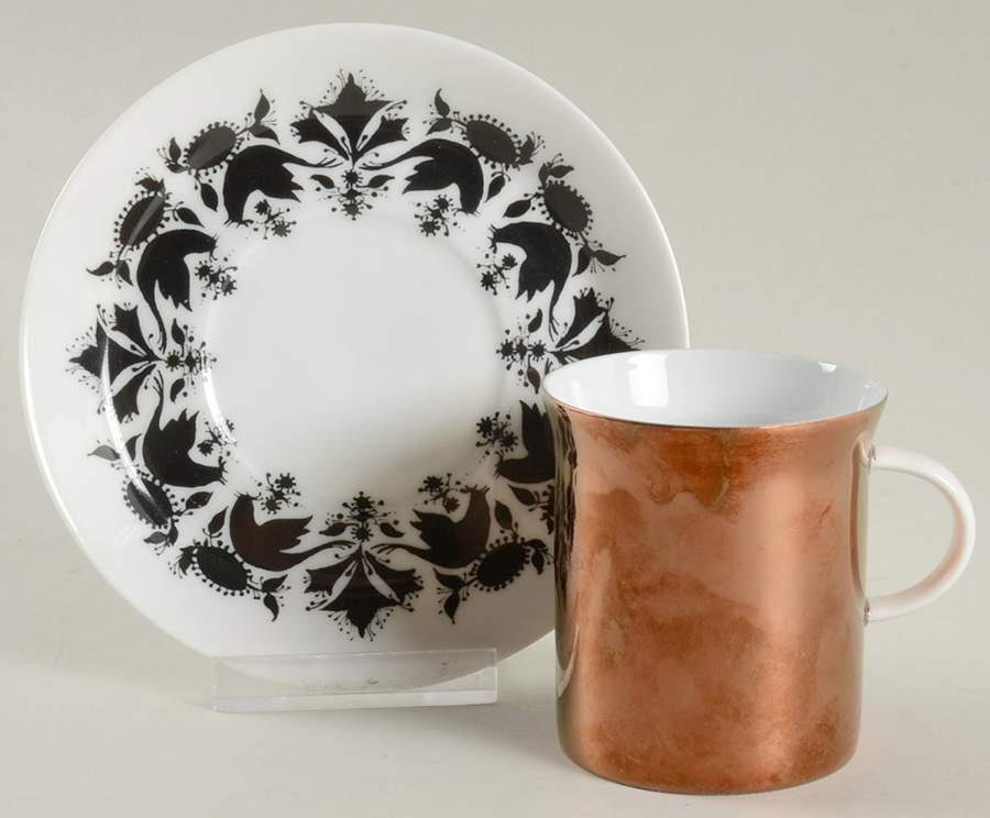 Hilton Flat Demitasse Cup & Saucer Set by Rosenthal - Continental-1