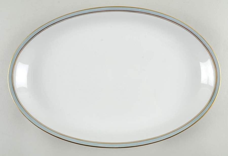 Ice Blue 15" Oval Serving Platter by Rosenthal - Continental-1