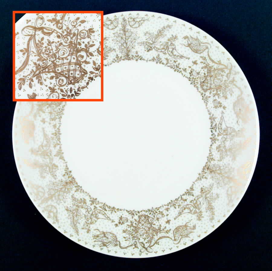 Idyll Gold Large Dinner Plate by Rosenthal - Continental-1