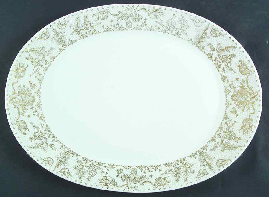 Idyll Gold 15" Oval Serving Platter by Rosenthal - Continental-1