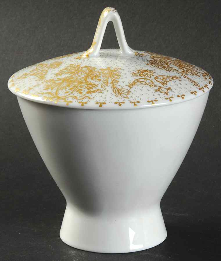 Idyll Gold Sugar Bowl & Lid by Rosenthal - Continental-1