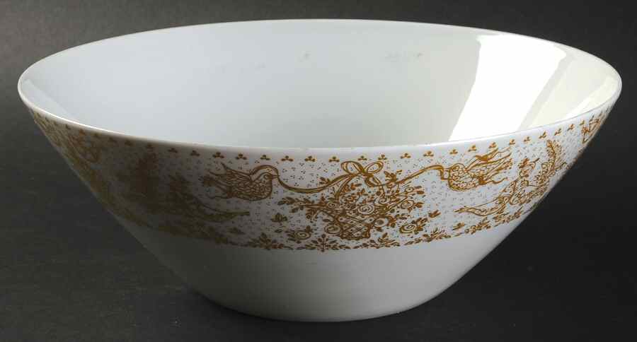 Idyll Gold 9" Round Vegetable Bowl by Rosenthal - Continental-1