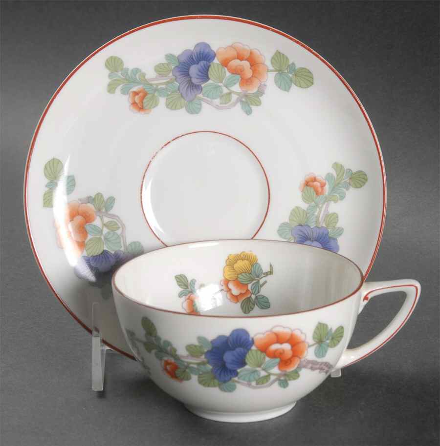Indian Tree Flat Cup & Saucer Set by Rosenthal - Continental-1