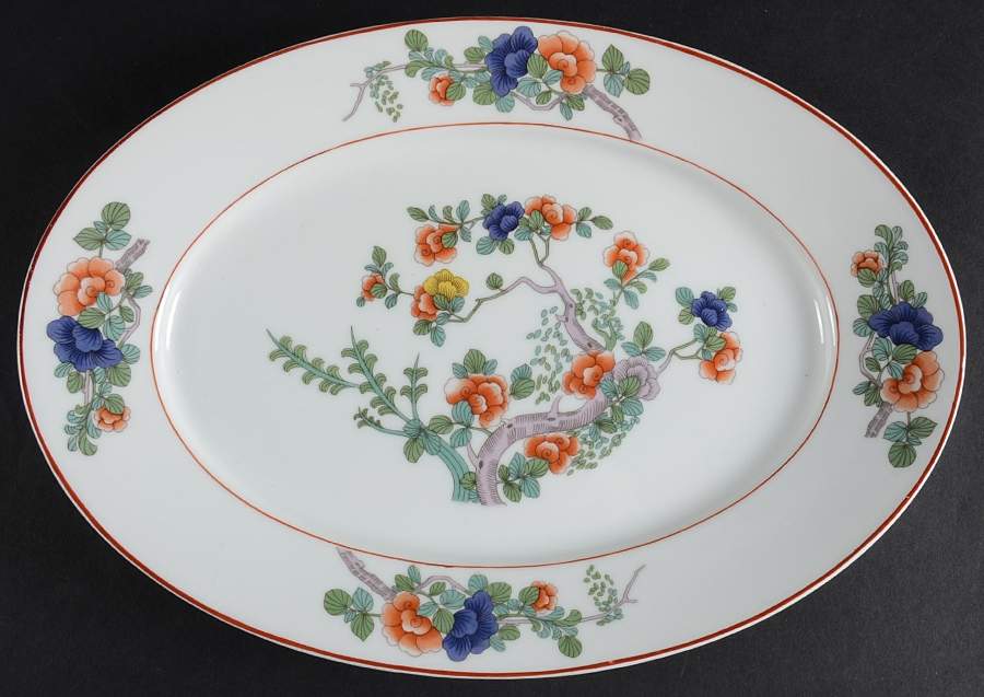 Indian Tree 12" Oval Serving Platter by Rosenthal - Continental-1