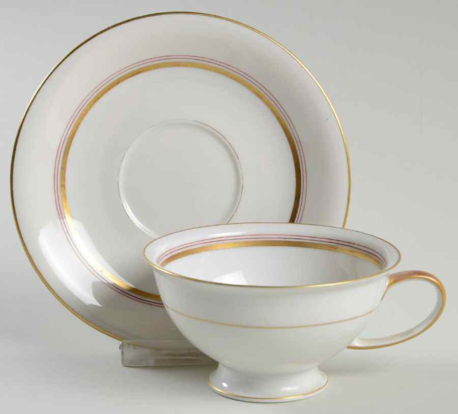 Interlude Footed Cup & Saucer Set by Rosenthal - Continental-1
