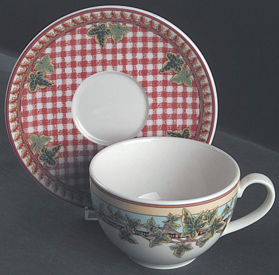 Ivy Leaves Passion Jumbo Cup & Saucer Set  (R IVLP) by Rosenthal - Continental-1