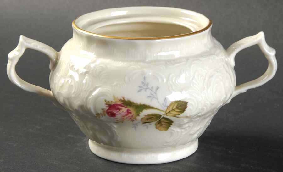 Ivory Rose Sugar Bowl No Lid by Rosenthal - Continental-1