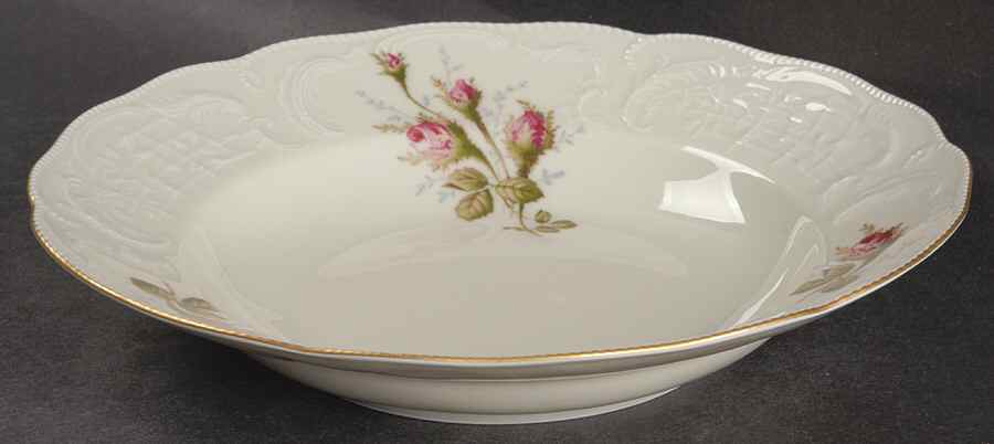 Ivory Rose Rim Soup Bowl by Rosenthal - Continental-1