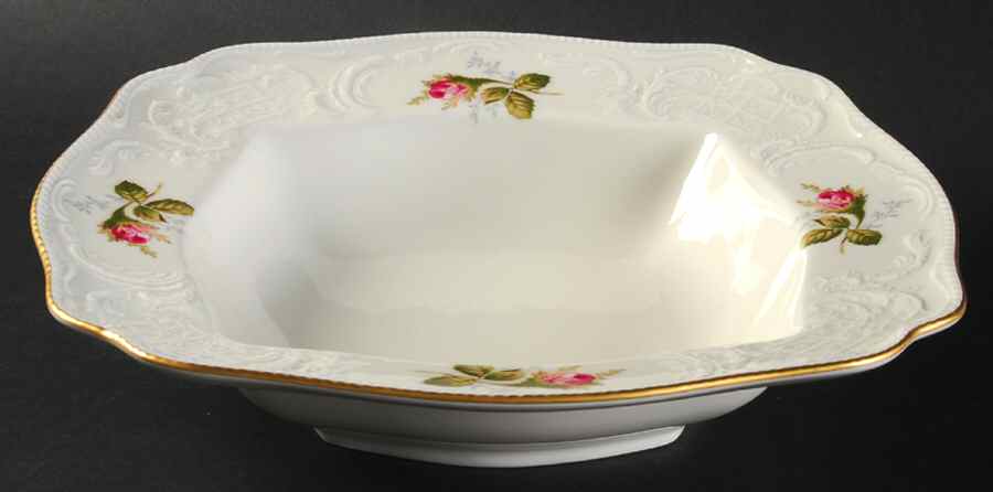 Ivory Rose 9" Square Vegetable Bowl by Rosenthal - Continental-1