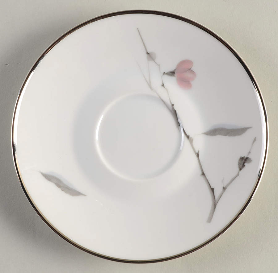 Japanese Quince (Platinum Trim) Saucer for Demitasse Cup by Rosenthal - Continental-1