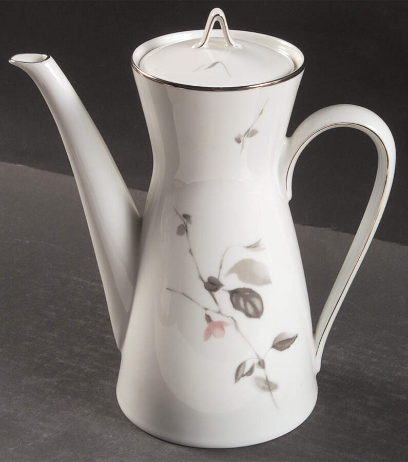 Japanese Quince (Platinum Trim) Coffee Pot & Lid by Rosenthal - Continental-1